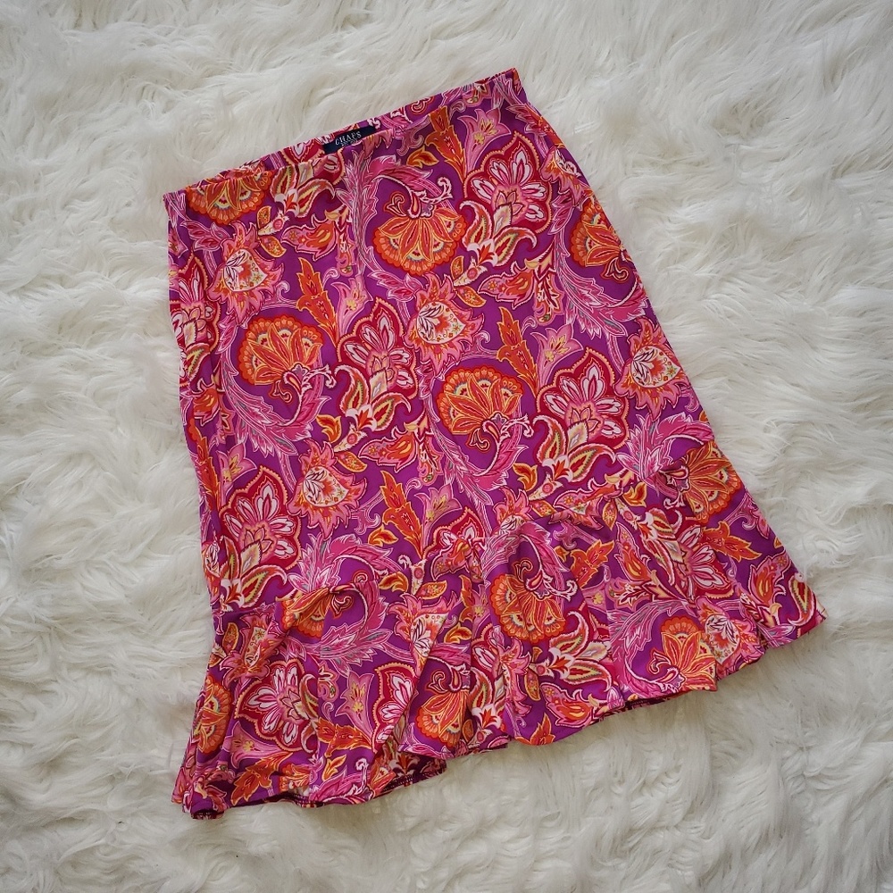 CHAPS Pop of Color Skirt - Picture 1 of 1